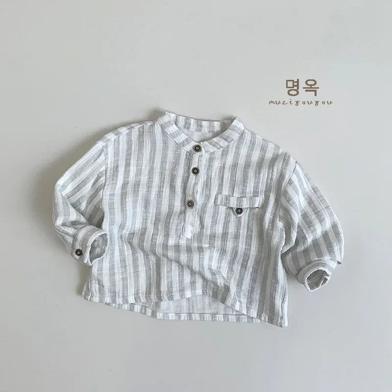 Boys/Girls Simple Vertical Shirt Casual