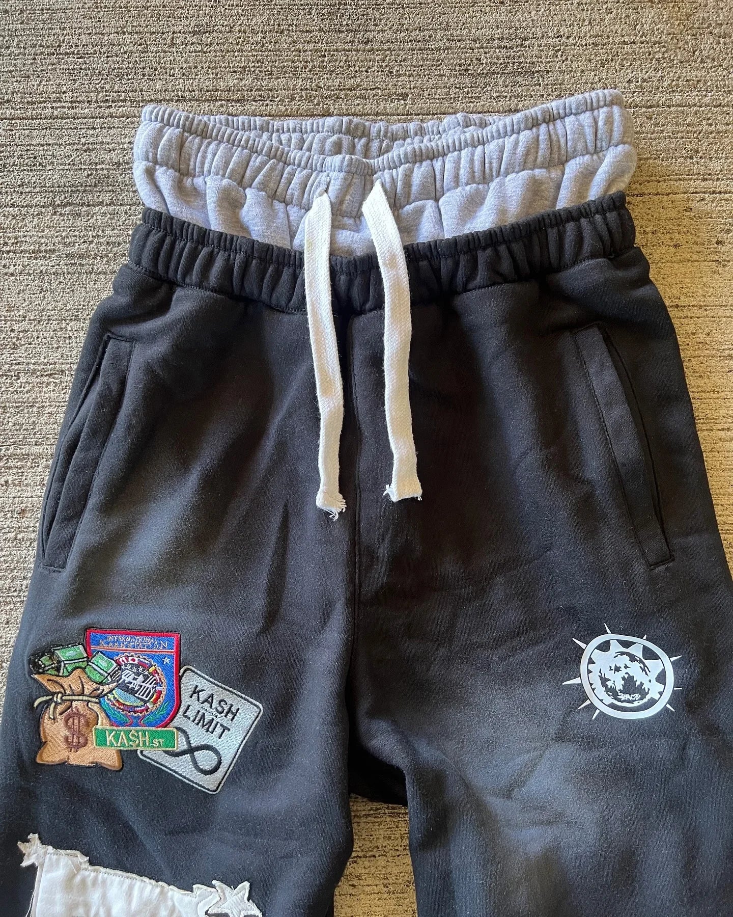 American Sweatpants Mens Gothic Hip Hop Baggy Elastic Waist