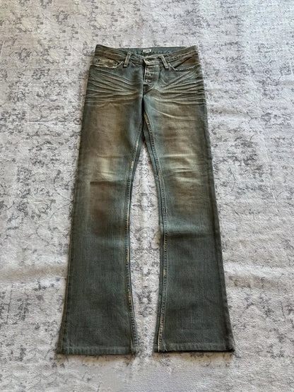 Retro Casual Rock Style Micro-Horn Jeans