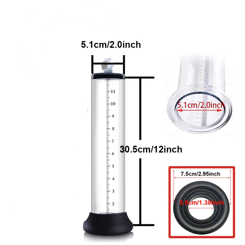 Acrylic Penis Enlarger Pump Sex Toy Men
