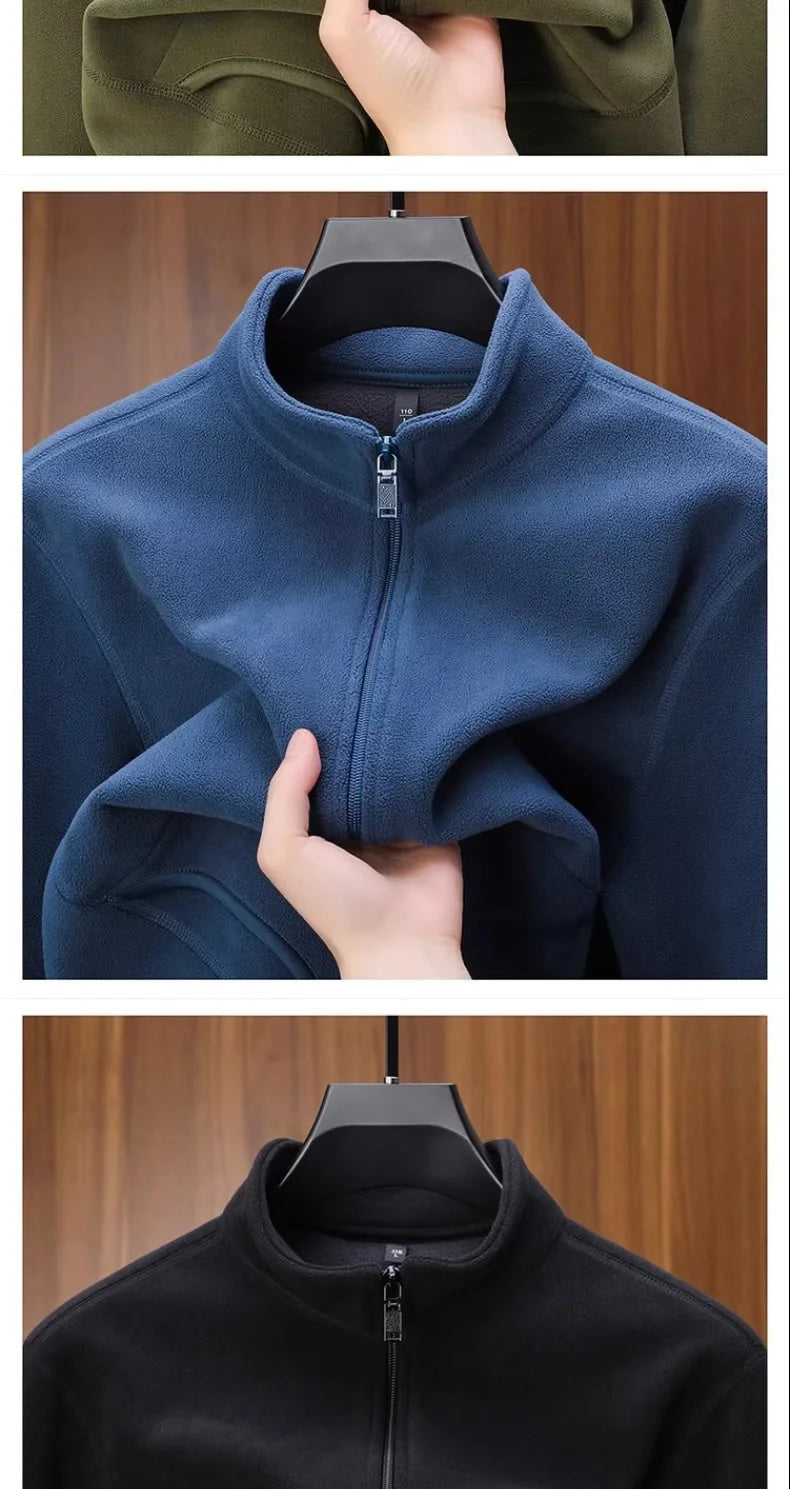 Zipper Hoodie Sweatshirt Fleece Lined Cardigan Jacket