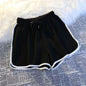 Striped Mini Sports Shorts Women Fashion Casual