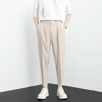 Solid Color Baggy Casual Harem Pants Men