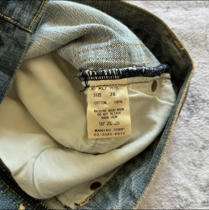 Retro Casual Rock Style Micro-Horn Jeans