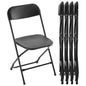 Plastic Folding Chairs, Lightweight Portable Indoor/Outdoor