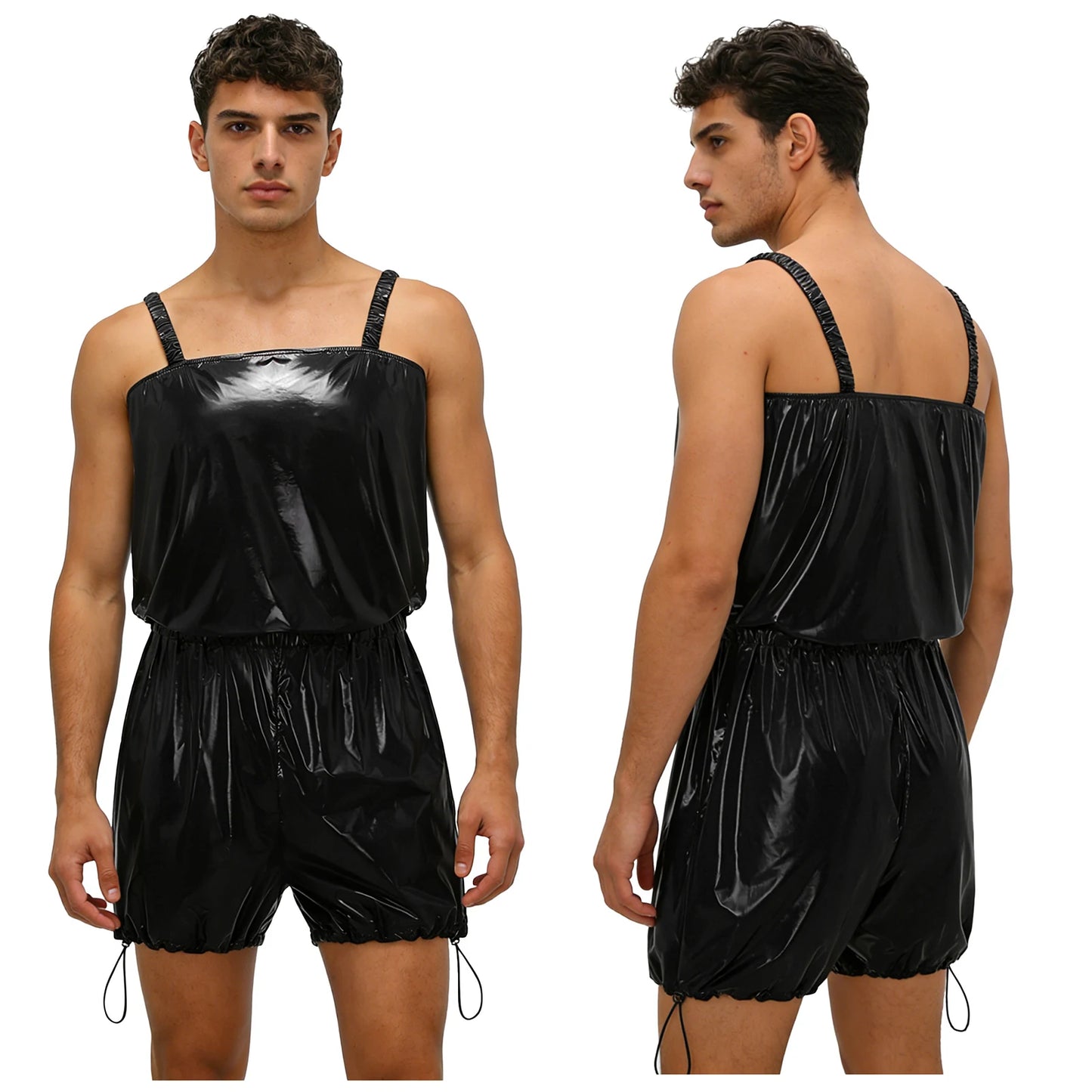 Mens Tear Away Backless, Nightclub Party Jumpsuit