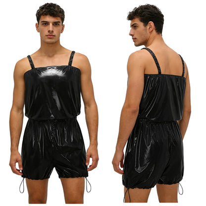 Mens Tear Away Backless, Nightclub Party Jumpsuit