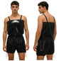 Mens Tear Away Backless, Nightclub Party Jumpsuit