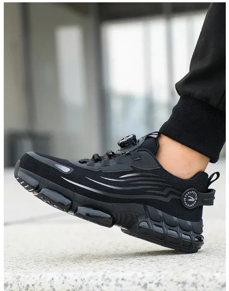 Safety Shoes Men Anti-smash Anti-puncture Work Shoes