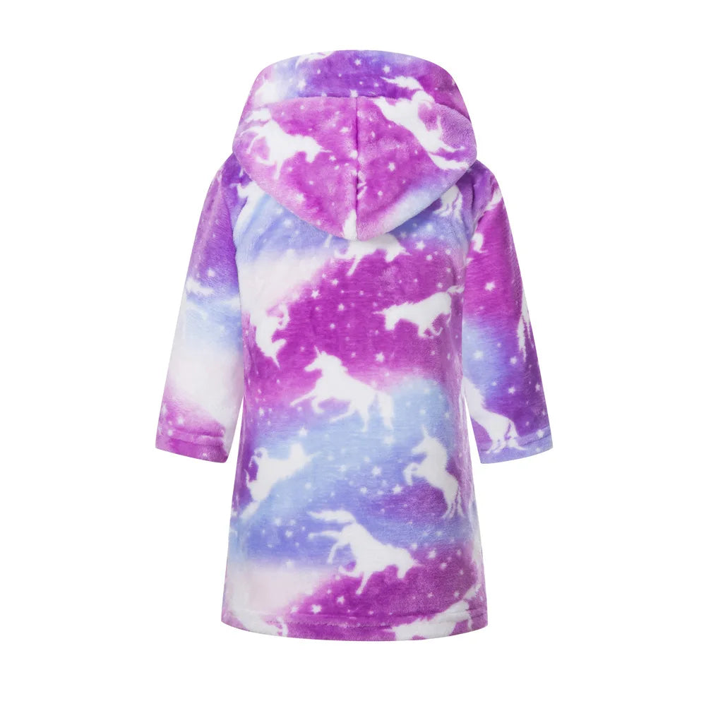 Boys/Girls Winter Colorful Bathrobe Sleepwear Loungewear