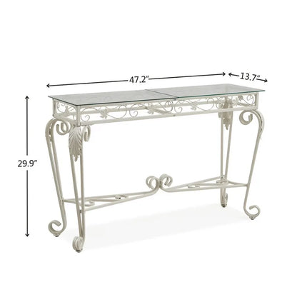 Tempered Glass Console Entrance Table