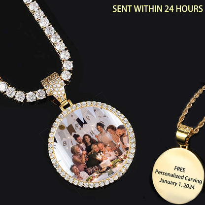 Hip Hop Jewelry Bling CZ Picture Necklace