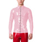 Mens Fashion Zipper Long Sleeve Jacket Turn-down Collar
