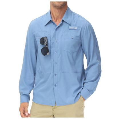 Men's UPF 50+ Casual Long Sleeve Fishing Shirts