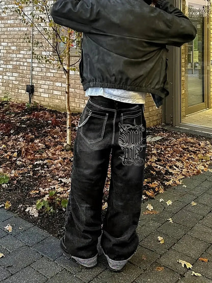 Vintage South Pole Black Denim Jeans Men's