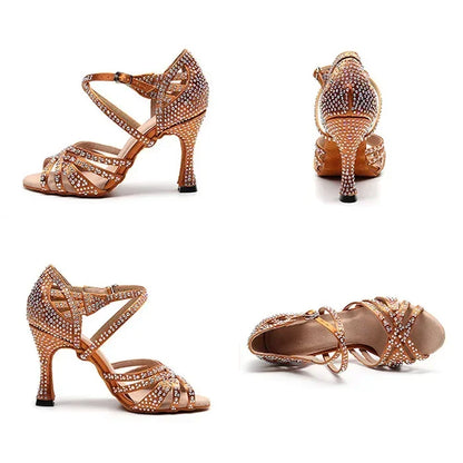 Women High Heels Diamond-encrusted Sandals