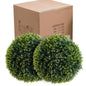 2 Set Artificial Topiary Cedar Balls for Decor