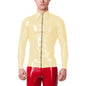 Mens Fashion Zipper Long Sleeve Jacket Turn-down Collar