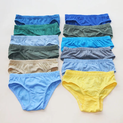 12PC Boys Cotton Underwear Briefs