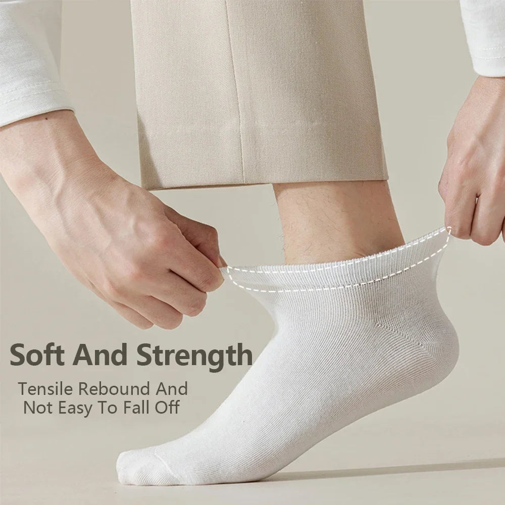5 PairsMen Business Ankle Dress Socks
