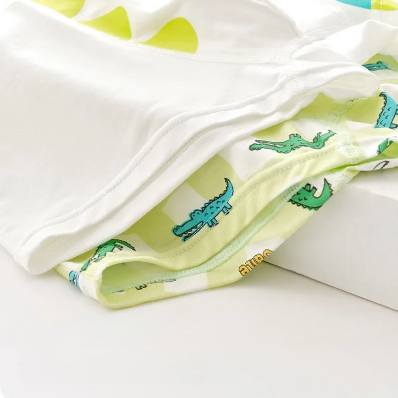 4PCS Cute Cartoon Boys Breathable Comfort Underwear