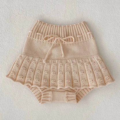 2 Pcs Baby Girls Long Sleeve Striped Cardigan Coat+ Shorts