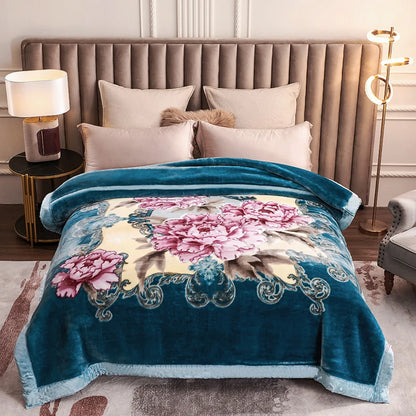European Style Warm Raschel Blanket Weighted Comforter