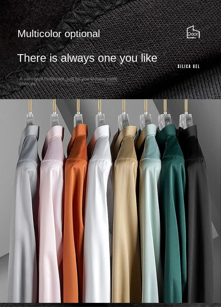 Men's Long Sleeve Shirt Luxurious Wrinkle Resistant