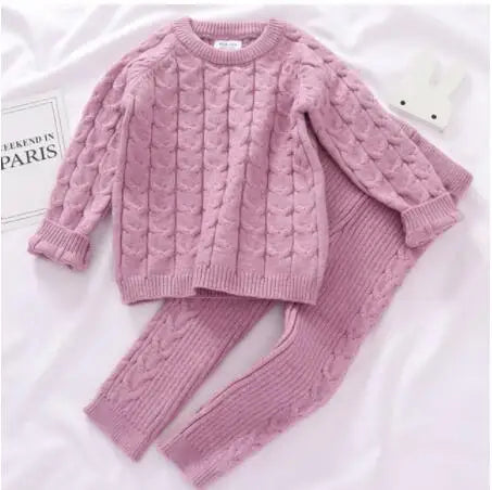 Boys/Girls Baby Knit Sweater Cardigan + Shorts