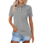Women's Casual Button Short-Sleeved Breathable Tops