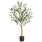 1Pc/2Pcs Artificial Olive Tree Fake Plastic Plants