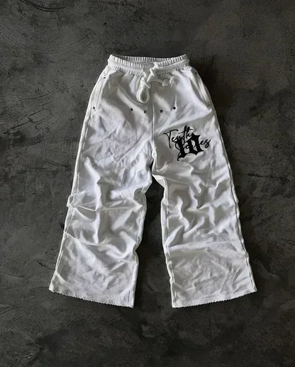 American Sweatpants Mens Gothic Hip Hop Baggy Elastic Waist