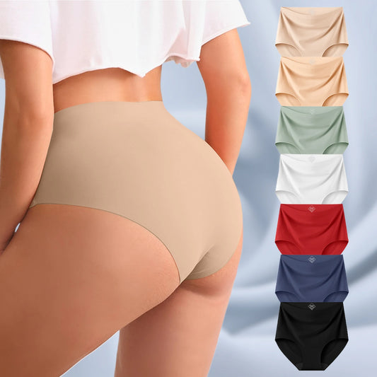 7PC Women High Waist Seamless Underwear Breathable Comfort