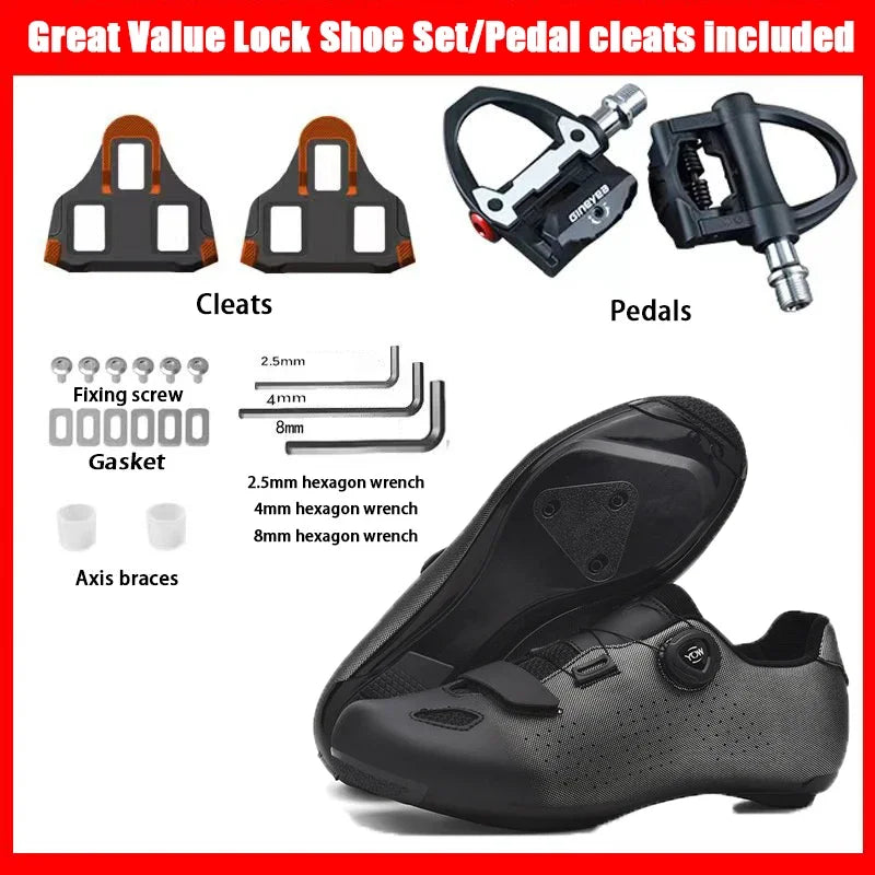 Breathable Sneaker Cleats Road MTB Bike Shoes