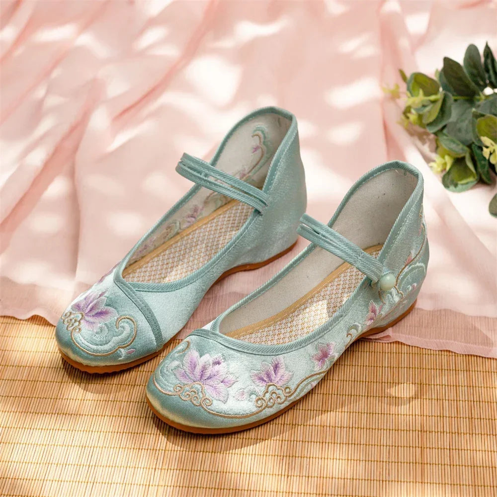 Women Casual Zapatos Vintage Cloth Single Shoes