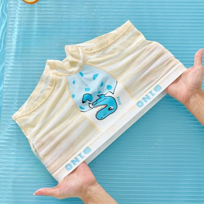 4PCS Cool Boys Cute Print Underwear