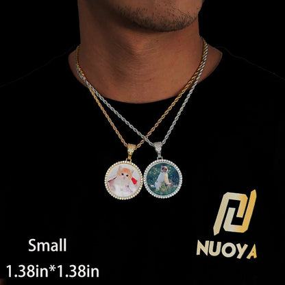 Hip Hop Jewelry Bling CZ Picture Necklace