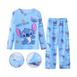 2 pcs Boys/Girls Disney Stitch Pajamas Casual Sleepwear