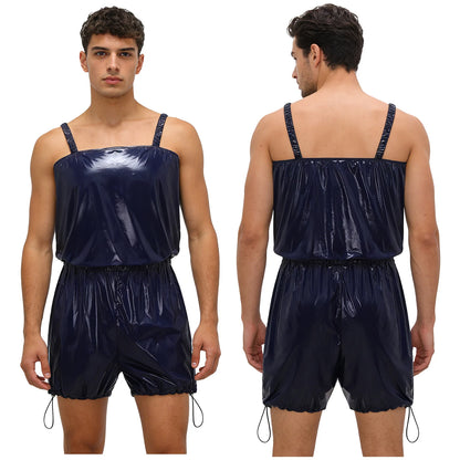 Mens Tear Away Backless, Nightclub Party Jumpsuit