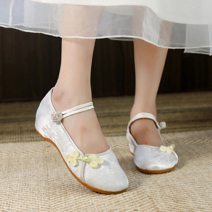 Womens Cloth Shoes Streetwear Embroidery Casual Vintage