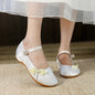 Womens Cloth Shoes Streetwear Embroidery Casual Vintage