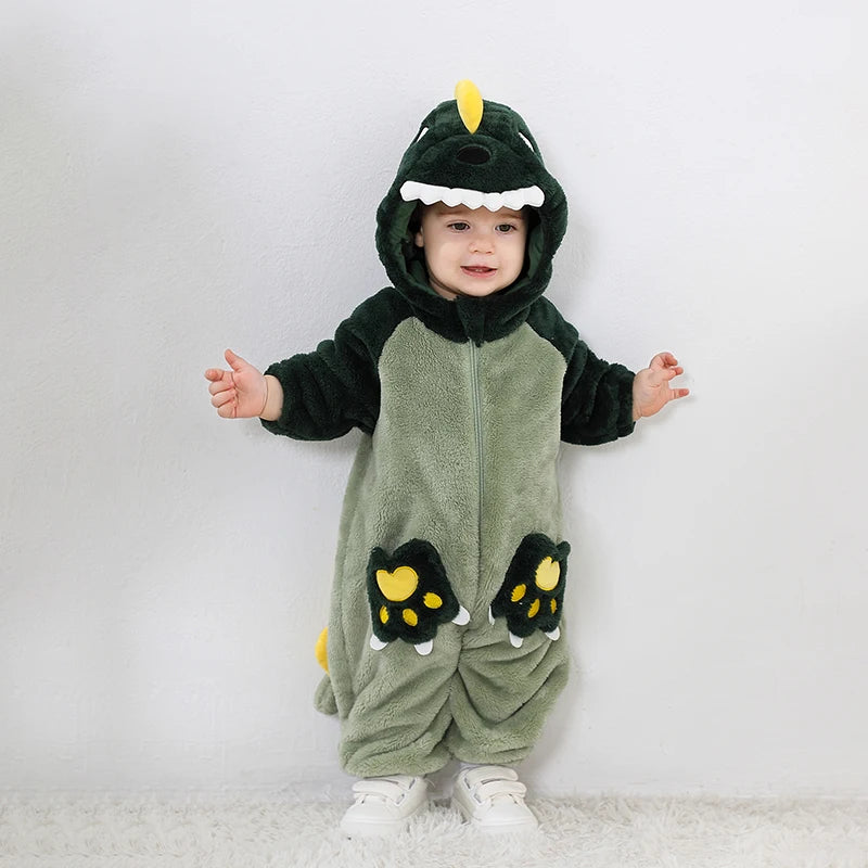 Boy/Girl Onesie Dinosaur Cosplay Hooded jumpsuits