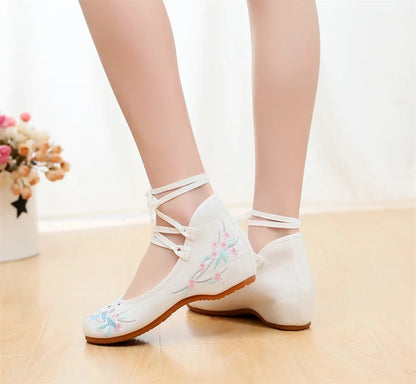 Women Casual Zapatos Vintage Cloth Single Shoes