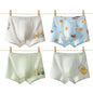 4PCS Boys Cotton Antibacterial Breathable Underwear