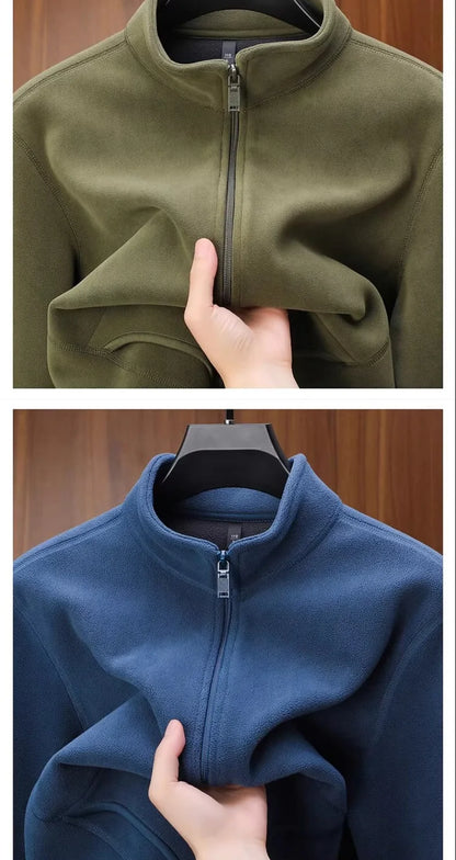 Zipper Hoodie Sweatshirt Fleece Lined Cardigan Jacket