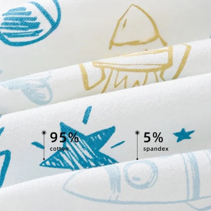 4PCS Boys Cute Cartoon Breathable Cotton Underwear