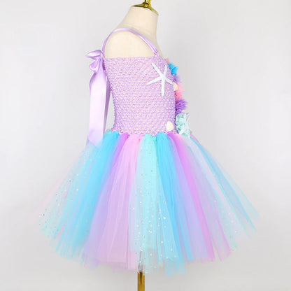 Princess Mermaid Tutu Dresses Costume for Kids