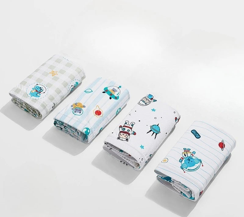 4PCS Boys Cute Cartoon Breathable Cotton Underwear