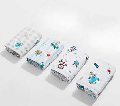 4PCS Boys Cute Cartoon Breathable Cotton Underwear