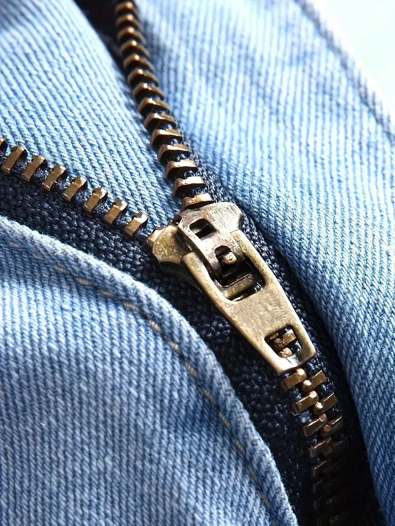 Men's Casual Slim Fit Ripped Jeans